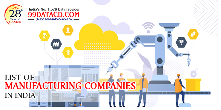 India Best Data Distributer company has fetched one more exclusive information about the newly launched database related to Indian Manufacturers Directory. We counted among the relevant B2B data distributors whose team seems determined to the client's demand or recruitment. We bring 80% unique and updated data of the Indian Manufacturing Companies. https://www.99datacd.com/trade-group/manufacturer-database.html