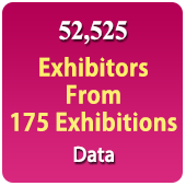 52525 Exhibitors Data From 175 Exhibitions - In Excel Format (Exhibition Wise) From 2021-2024