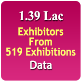 1.39 Lac Exhibitors Data From 519 Exhibitions - In Excel Format (Exhibition Wise) From 2016-2024