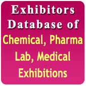 3530 Exhibitors of 16 Exhibitions Related to Chemical, Pharma, Lab, Medical - In Excel Format (Exhibition Wise)