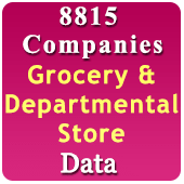 8815 Companies - Grocery & Departmental Store Products, Materials & Services Data - In Excel Format