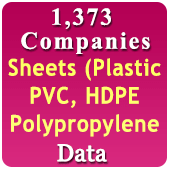 1,373 Companies - Sheets (Plastic, PVC, HDPE, Polypropylene, Acrylic, Steel, Rubber, Metal Sheets Etc.) (All India) Data - In Excel Format