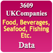 3609 Companies UK Food, Beverages, Seafood, Fishing Etc. Data - In Excel Format