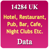 14,284 UK Hotel, Restaurant, Pub, Bar, Cafes, Night Clubs Etc. Data - In Excel Format