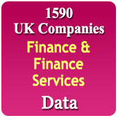 1590 UK Companies Related To Finance & Finance Services Data - In Excel Format