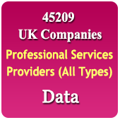 45209 Companies UK Professional Service Providers (All Types) Data - In Excel Format