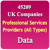 45209 Companies UK Professional Service Providers (All Types) Data - In Excel Format