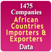 1475 Companies - African Countries Importers & Exporters (All Trades) Data - In Excel Format