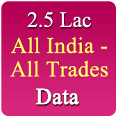 All India 2.5 Lac Companies - Related to All Trades / All Industries (SME, MSME, FMCG, Manufacturers, Exporters, Importers, Corporates, Distributors, Dealers Etc.) - In Excel Format