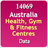 14069 Australia Health, Gym & Fitness Centres Data - In Excel Format