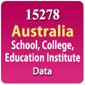 15278 Australia School, Colleges, Education, Institute (All Types) Data - In Excel Format