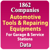 1862 Companies - Automotive Tools & Repairing Equipments For Garage & Service Stations (All Types) Data - In Excel Format