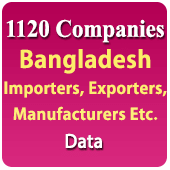 1120 Companies Bangladesh - Manufacturers, Exporters, Importers, Dealers, Distributors & Retailers Data - In Excel Format