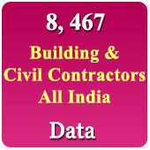 8,467 Building & Civil Contractors All India Data - In Excel Format   