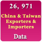 26,971 Companies - China & Taiwan Exporters & Importers (All Trades) Data - In Excel Format