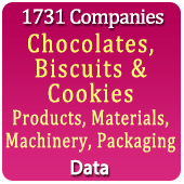 1,731 Companies - Chocolates, Biscuits & Cookies Products, Materials, Machinery, Packaging Data - In Excel Format