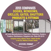 2,055 Companies - Doors, Windows, Grilles, Gates, Shutters Products & Fittings Data - In Excel Format