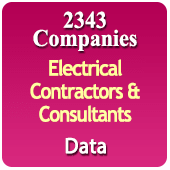 2343 Companies - Electrical Contractors & Consultants (Deals in - Electric Turnkey Projects, Repairing Projects, Installation, Cabling, Wiring, AC, HVAC Projects & Much More) All India Data - In Excel Format