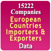 15,222 Companies - European Countries Importers & Exporters (All Trades) Data - In Excel Format