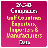 26,343 Companies - Gulf Countries Exporters, Importers & Manufacturers (All Trades) Data - In Excel Format