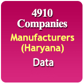 4910 Haryana Manufacturers (All Trades) Data - In Excel Format