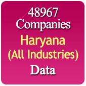 48967 Companies from HARYANA Business, Industry, Trades ( All Types Of SME, MSME, FMCG, Manufacturers, Corporates, Exporters, Importers, Distributors, Dealers) Data - In Excel Format