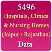 Jaipur / Rajasthan 5496 Hospitals, Clinics & Nursing Homes Data (All Types) - In Excel Format