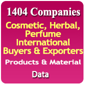 1404 Companies Cosmetic, Herbal, Perfume International Buyers & Exporters Products & Materials From +90 Countries Data - In Excel Format