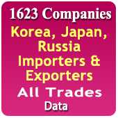 1623 Companies - Korea, Japan, Russia Importers & Exporters (All Trades) Data - In Excel Format