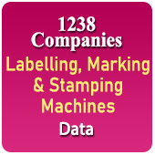 1238 Companies - Labelling, Marking & Stamping Machines Data - In Excel Format