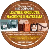 9,809 Leather Products, Machines & Materials Data (All Types) - In Excel Format