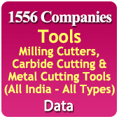 1556 Companies - Tools (Milling Cutters, Carbide Cutting & Metal Cutting Tools) Data - In Excel Format