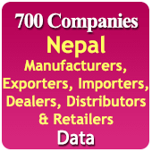 700 Companies - Nepal Manufacturers, Exporters, Importers, Dealers, Distributors & Retailers Data - In Excel Format