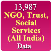 13,987 - NGO, Trust, Social Services Data (All India) - In Excel Format