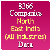 8266 Companies from NORTH EAST INDIA Business, Industry, Trades ( All Types Of SME, MSME, FMCG, Manufacturers, Corporates, Exporters, Importers, Distributors, Dealers) Data (Arunachal Pradesh, Assam, Manipur, Meghalaya, Mizoram, Nagaland, Sikkim, Tripura) - In Excel Format