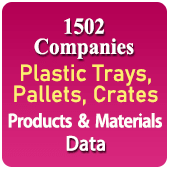 1502 Companies - Plastic Trays, Pallets, Crates Products & Materials Data - In Excel Format