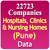 Pune 22723 Hospitals, Clinics & Nursing Homes Data (All Types) - In Excel Format