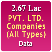 All India 2.67 Lac Pvt. Ltd. Companies (All Types) Data - In Excel Format