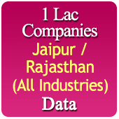 1 Lac Companies from RAJASTHAN Business, Industry, Trades ( All Types Of SME, MSME, FMCG, Manufacturers, Corporates, Exporters, Importers, Distributors, Dealers) Data - In Excel Format