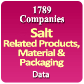 1789 Companies - Salt Related Products, Material & Packaging Data - In Excel Format