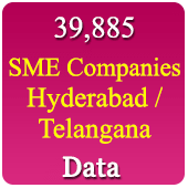 Hyderabad & Telangana 39,885 SME (Small & Medium Companies) (All Trades) Data - In Excel Format