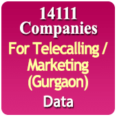 For Telecalling / Marketing Data From Gurgaon - 14,111 B2B Companies Data - All Types Manufacturers, Exporters, Importers, Corporates, Distributors, Dealers, Retailers, Professionals Etc. - In Excel Format