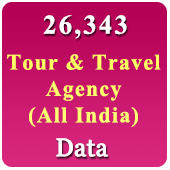 26,343 Tours & Travels Agency (All India) Data - In Excel Format   