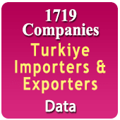 1719 Companies - Turkiye Importers & Exporters (All Trades) Data - In Excel Format