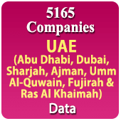 5165 Companies - UAE (Abu Dhabi, Dubai, Sharjah, Ajman, Umm Al-Quwain, Fujairah, Ras Al Khaimah) All Trades Data - In Excel Format