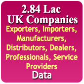 2.84 Lac UK Companies Related To Computer, Software, School, College, Hotel, Finance, Food, Education, Real Estate, Construction, Interior, Shops, Retailers Etc. (Exporters, Importers, Manufacturers, Distributors, Dealers, Traders Etc.) Data - In Excel Format