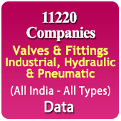 11220 Companies - Valves & Fittings (Industrial, Hydraulic & Pneumatic) Data - In Excel Format