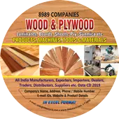 8,989 Companies - Wood & Plywood Laminates, Boards, Sheets, Ply, Sunmica etc. Products, Machines, Tools & Materials Data - In Excel Format